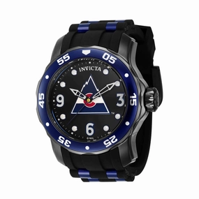 Invicta Men's Quartz Watch - NHL Colorado Avalanche Black and Blue Strap | 42652