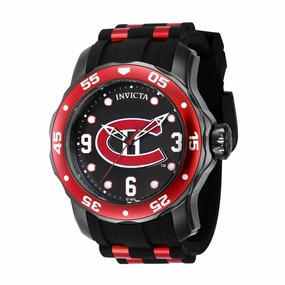 Invicta Men's Quartz Watch - NHL Montreal Canadiens Black and Red Dial Strap | 42662