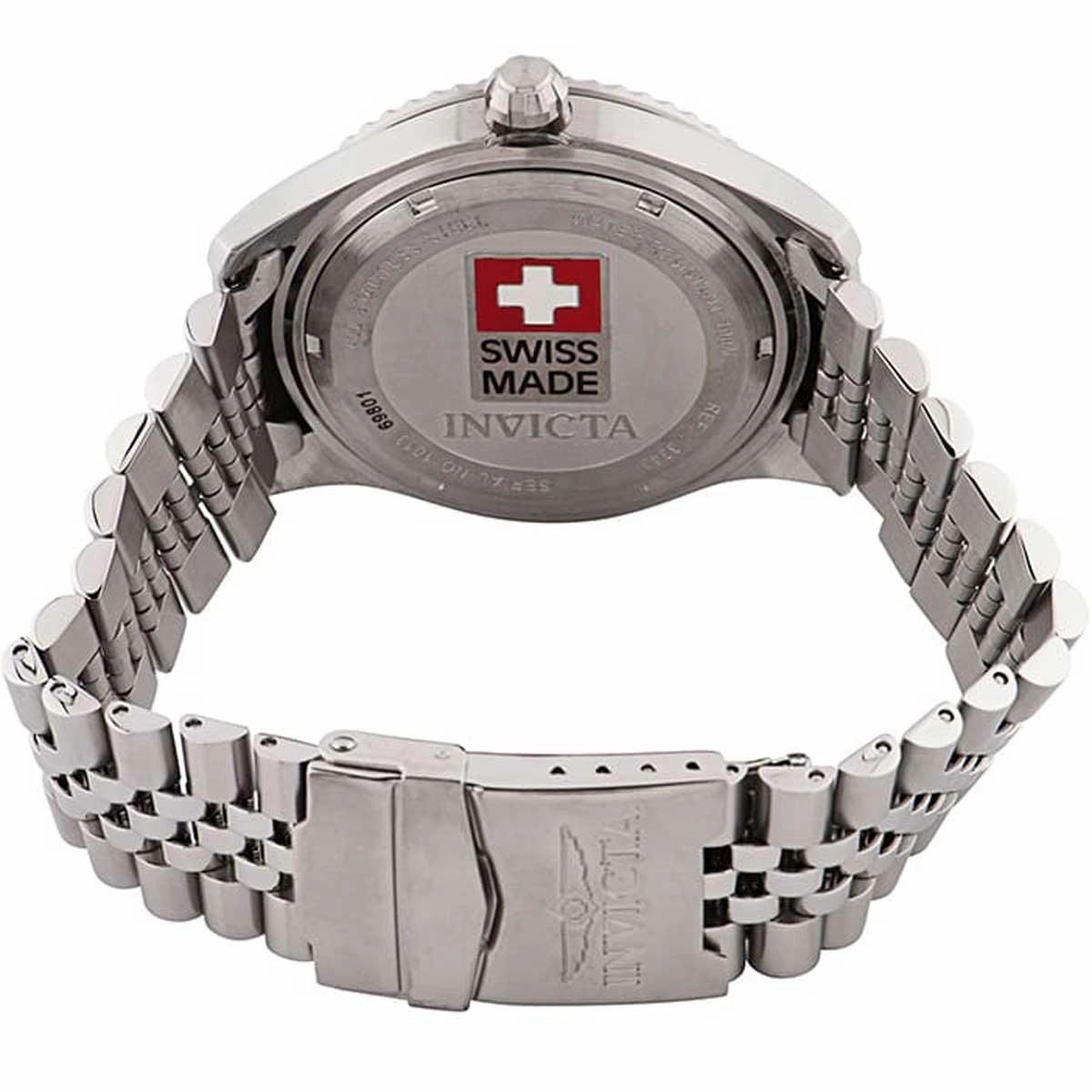 Invicta Men's Quartz Watch - Pro Diver Black Dial Stainless Steel Bracelet | 33437