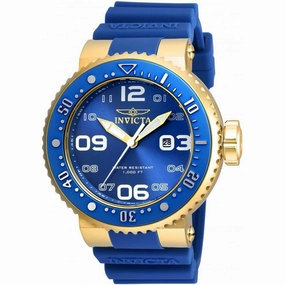 Invicta Men's Quartz Watch - Pro Diver Blue Dial Silicone Rubber Strap | 21522