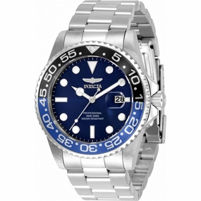 Invicta Men's Quartz Watch - Pro Diver Blue Dial Stainless Steel Bracelet | 33253