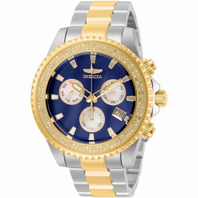 Invicta Men's Quartz Watch - Pro Diver Chronograph Two Tone Bracelet | 31838