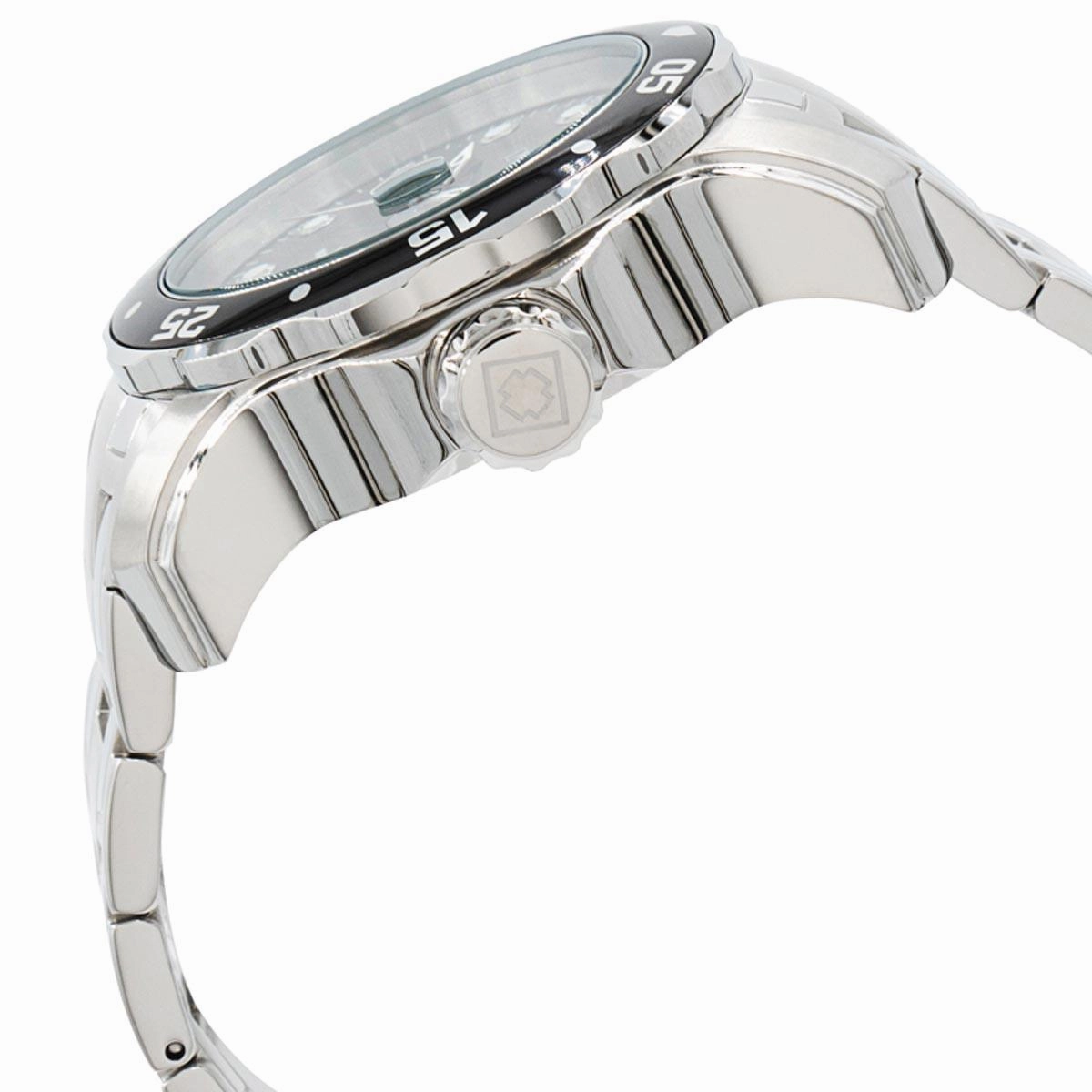 Invicta Men's Quartz Watch - Pro Diver Date Black Dial Silver Steel Bracelet | 39083