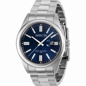 Invicta Men's Quartz Watch - Pro Diver Date Blue Dial Stainless Steel Bracelet | 38457
