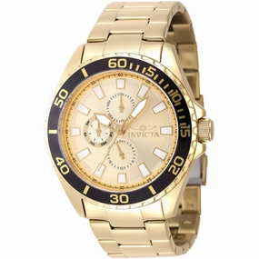 Invicta Men's Quartz Watch - Pro Diver Yellow Gold IP Stainless Steel Bracelet | 47577