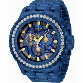 Invicta Men's Quartz Watch - Reserve Chronograph Dark Blue Bracelet | 33991