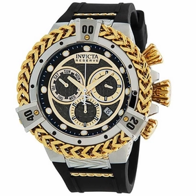Invicta Men's Quartz Watch - Reserve Herc Chronograph Black Silicone Strap | 33152