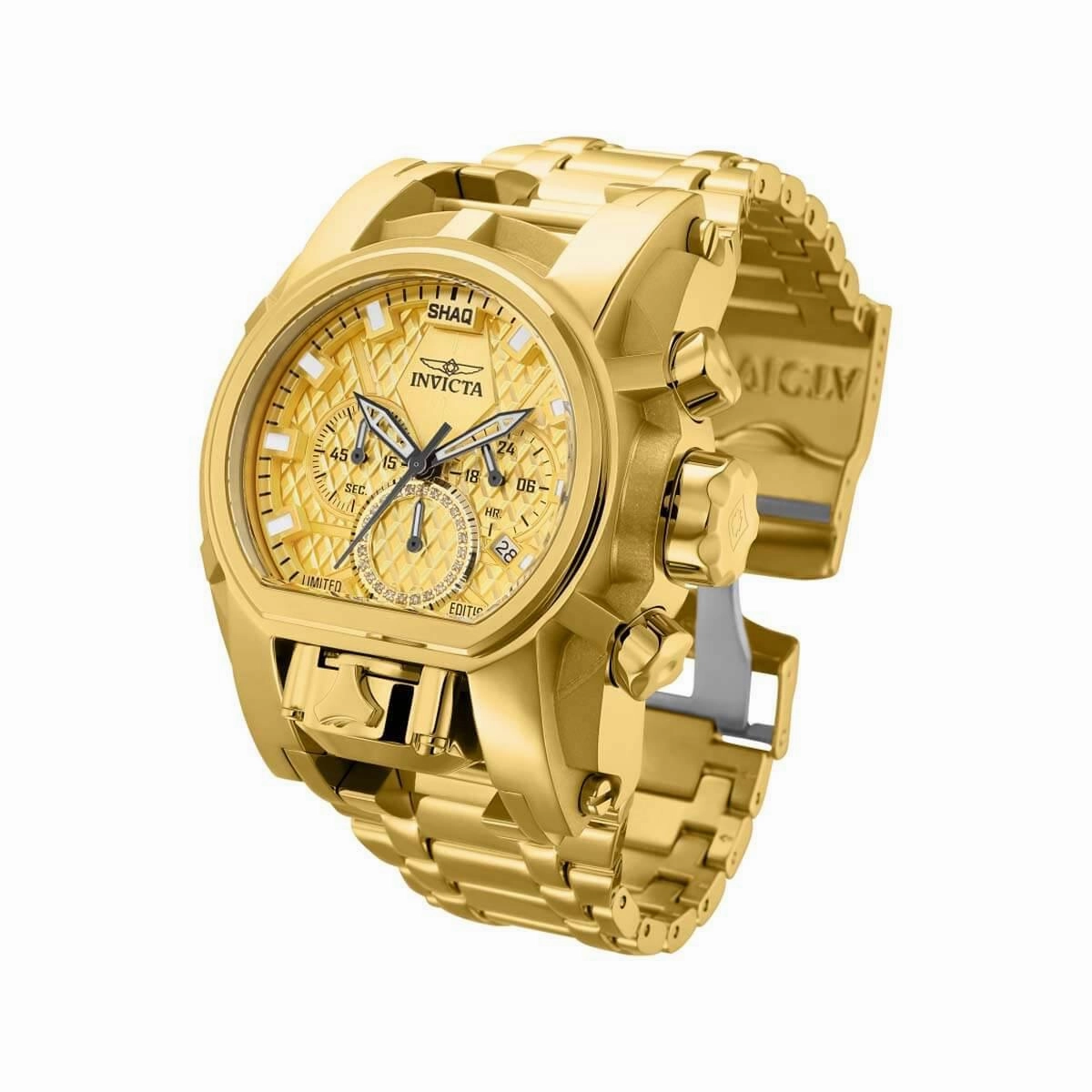 Invicta Men's Quartz Watch - Shaq Chronograph Yellow Gold Steel Bracelet | 34657