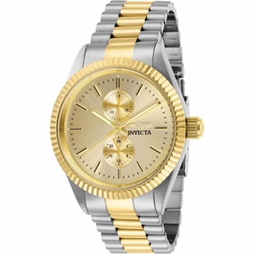 Invicta Men's Quartz Watch - Specialty Champagne Dial Two Tone Bracelet | 29425