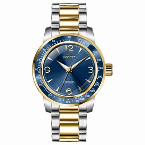 Invicta Men's Quartz Watch - Specialty Two Tone Case Blue Dial Bracelet | 38533
