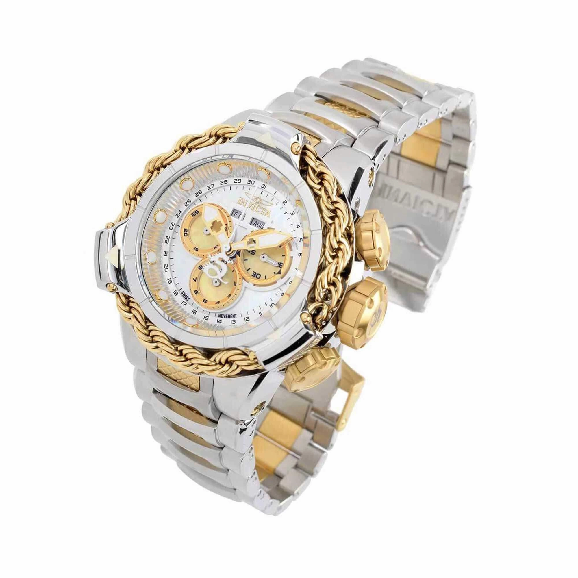 Invicta Men's Quartz Watch - Subaqua Alpha Yellow Gold and Silver Tone Case | 36000