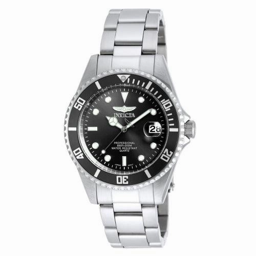 Invicta Men's Stainless Steel Watch - Pro Diver Coin Edge Bezel Black Dial | 8932OB