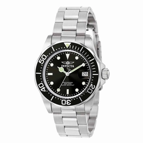 Invicta Men's Stainless Steel Watch - Pro Diver Quartz Black Dial Date | 9307