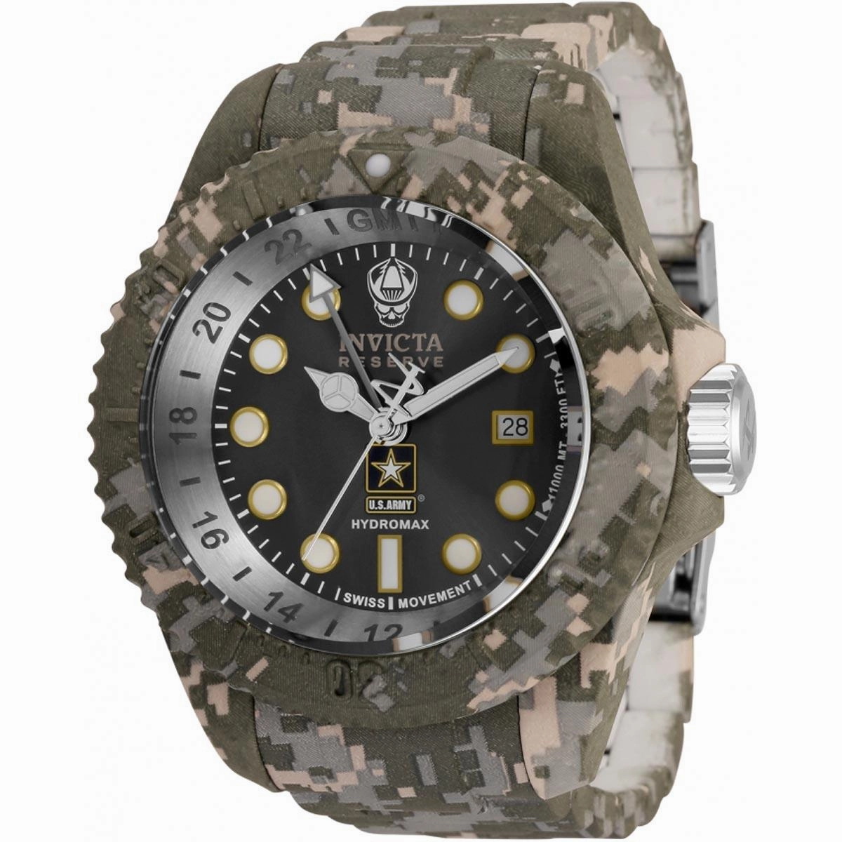 Invicta Men's Swiss Quartz Watch - U.S. Army Two Tone Stainless Steel Bracelet | 34577