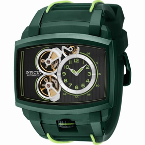 Invicta Men's Watch - Akula Automatic Black Open Heart Dial Silicone Strap | 41700
