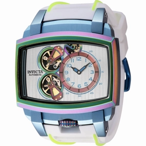 Invicta Men's Watch - Akula Automatic Open Heart Dial White Silicone Strap | 41701