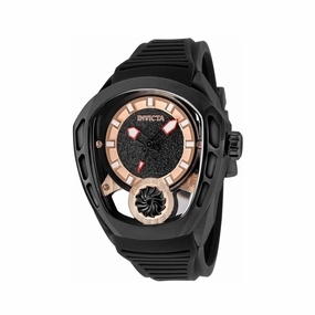Invicta Men's Watch - Akula Automatic Rose Gold Tone and Black Dial Strap | 35445