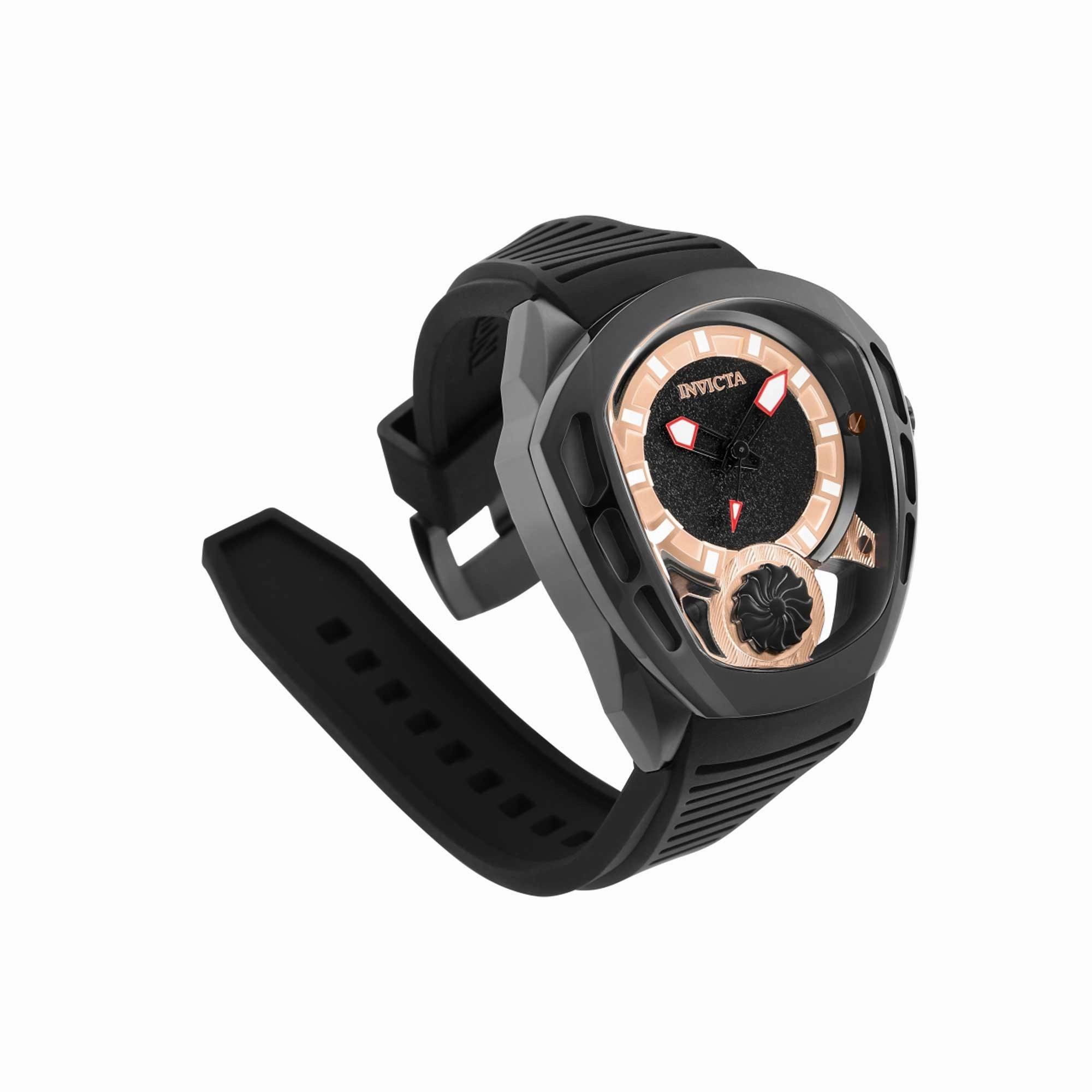 Invicta Men's Watch - Akula Automatic Rose Gold Tone and Black Dial Strap | 35445