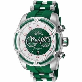 Invicta Men's Watch - Bolt Quartz Green and Silver Dial Silicone Strap Date | 42292
