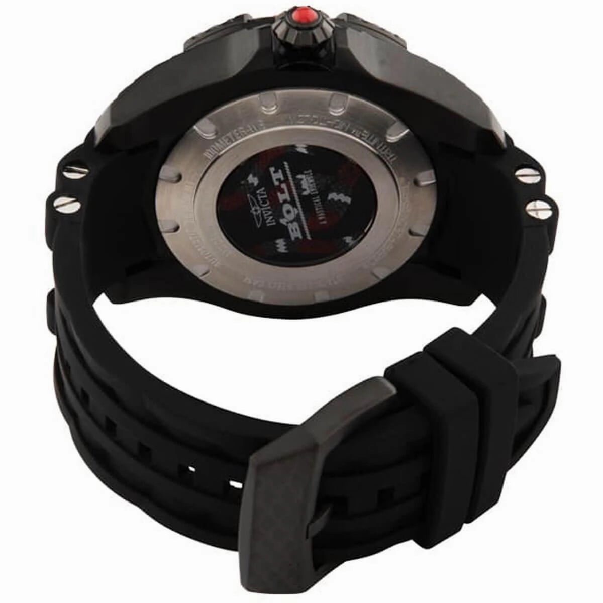 Invicta Men's Watch - Bolt Semi Skeleton Dial Silicone Rubber Strap | 32324