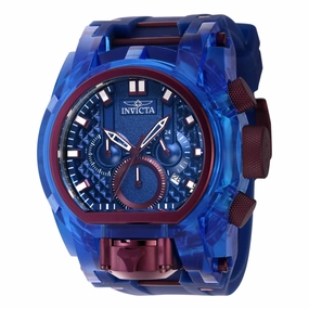 Invicta Men's Watch - Bolt Zeus Magnum Chronograph Burgundy and Blue Dial | 39474
