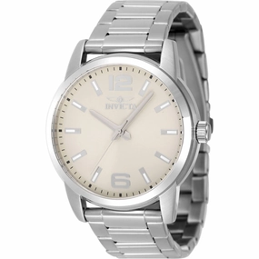 Invicta Men's Watch - Celestial Ivory Dial Silver Stainless Steel Bracelet | 48492