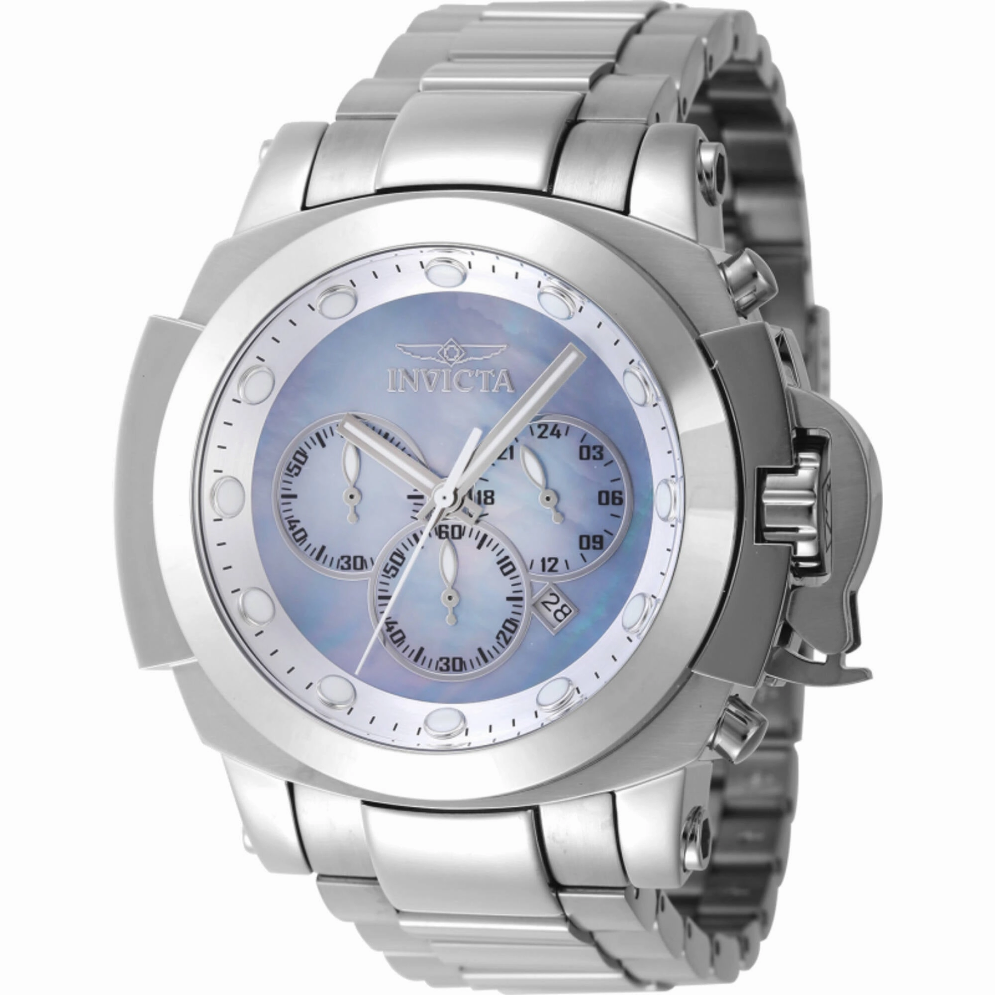 Invicta Men's Watch - Coalition Forces Chronograph Platinum and Silver Dial | 46535