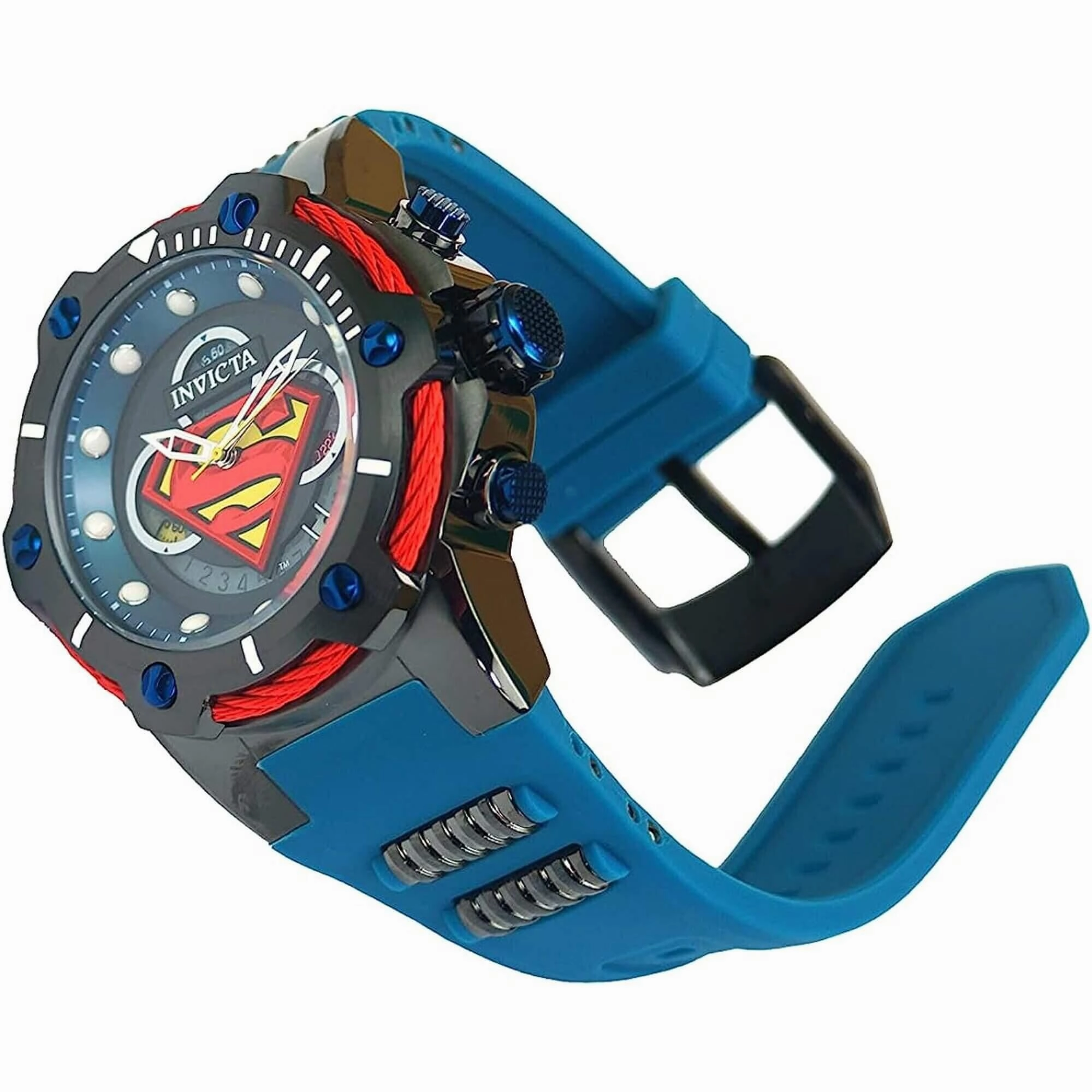 Invicta Men's Watch - DC Comics Superman Chronograph Date Display Blue Strap | 41180