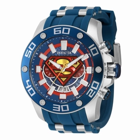 Invicta Men's Watch - DC Comics Superman Date Display Blue and Silver Strap | 43592