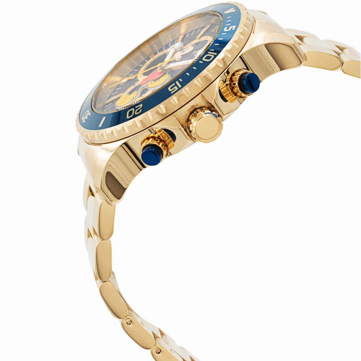 Invicta Men's Watch - Disney Mickey Mouse Chronograph Yellow Gold Bracelet | 39519