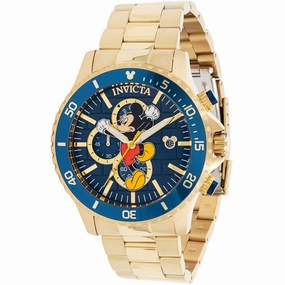 Invicta Men's Watch - Disney Mickey Mouse Chronograph Yellow Gold Bracelet | 39519