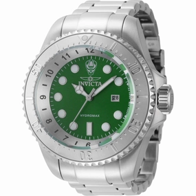 Invicta Men's Watch - Hydromax Green Dial Silver Stainless Steel Bracelet | 44745