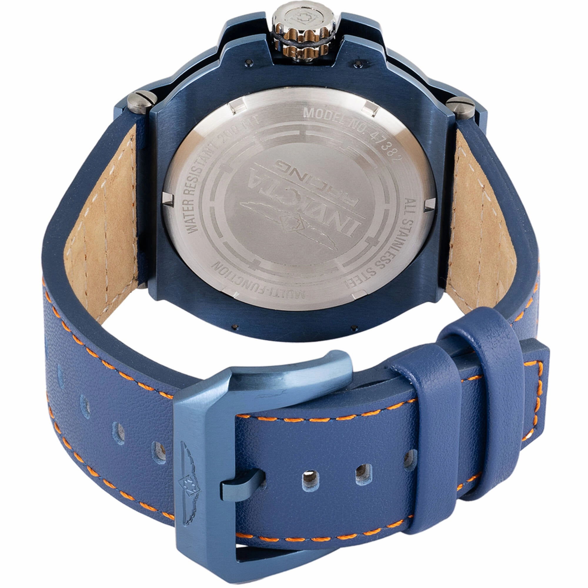 Invicta Men's Watch - Invicta Racing Downforce Dark Blue Case Leather Strap | 47382