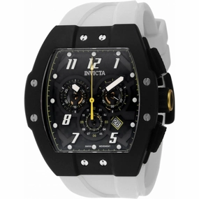 Invicta Men's Watch - Invicta Racing Quartz Black Dial White Silicone Strap | 46642