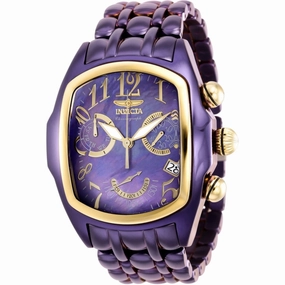 Invicta Men's Watch - Lupah Chronograph Purple Mother of Pearl Dial Bracelet | 38758