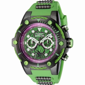 Invicta Men's Watch - Marvel Hulk Quartz Chronograph Purple and Green Dial | 43391