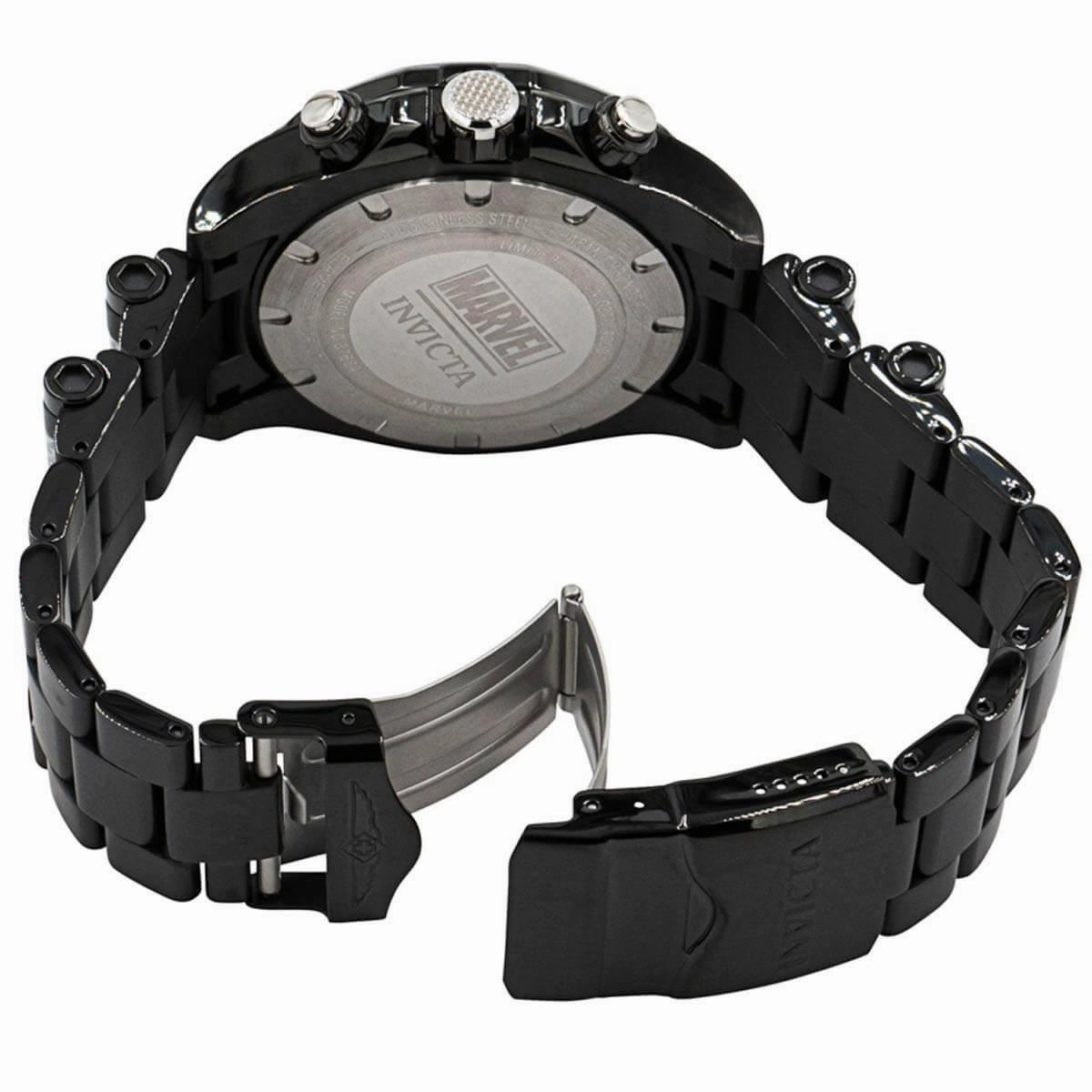 Invicta Men's Watch - Marvel Punisher Black and Silver Tone Dial Bracelet | 37684