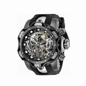 Invicta Men's Watch - Marvel Punisher Chronograph Silver and Black Strap | 30630