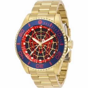 Invicta Men's Watch - Marvel Spiderman Yellow Gold Stainless Steel Bracelet | 32379