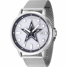 Invicta Men's Watch - NFL Dallas Cowboys Chrono Grey Dial Mesh Bracelet | 47968