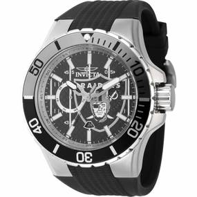Invicta Men's Watch - NFL Las Vegas Raiders Quartz Black Carbon Fiber Dial | 45400