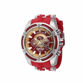 Invicta Men's Watch - NFL San Francisco 49ers Chronograph Red Rubber Strap | 41923