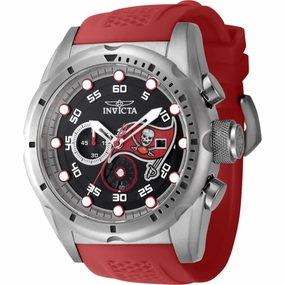 Invicta Men's Watch - NFL Tampa Bay Buccaneers Red Silicone Strap Quartz | 45534