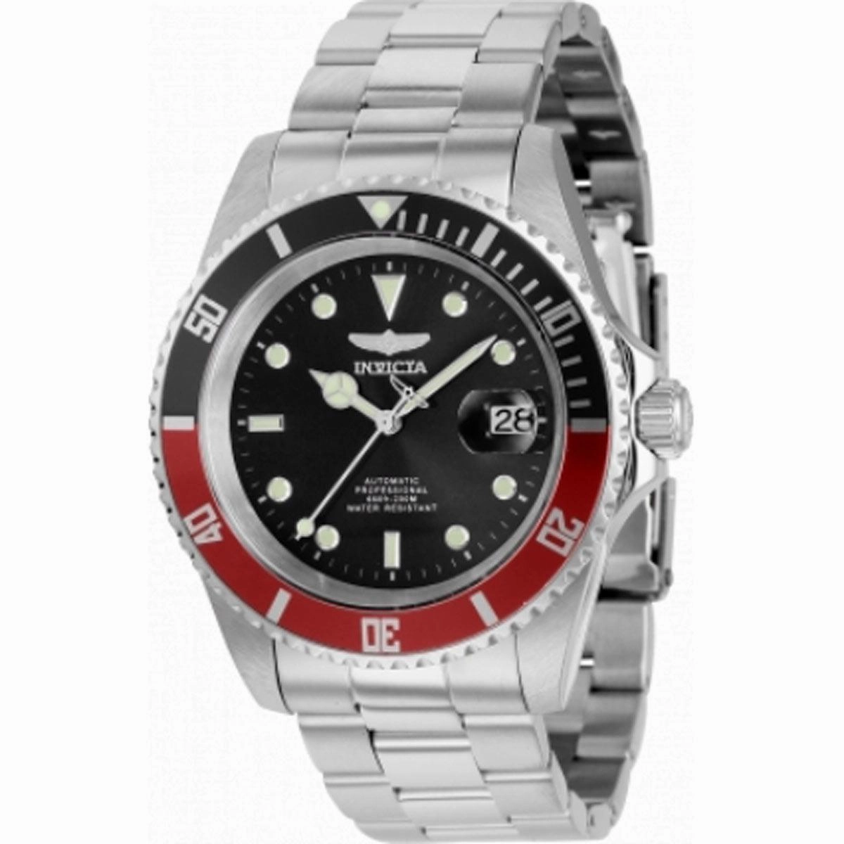 Invicta Men's Watch - Pro Diver Automatic Black Dial Silver Tone Bracelet | 9403OBXL