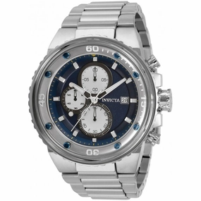 Invicta Men's Watch - Pro Diver Blue and White Dial Silver Tone Bracelet | 31512