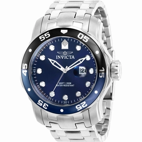 Invicta Men's Watch - Pro Diver Quartz Blue Dial Date Display Rotating Bezel | 39094