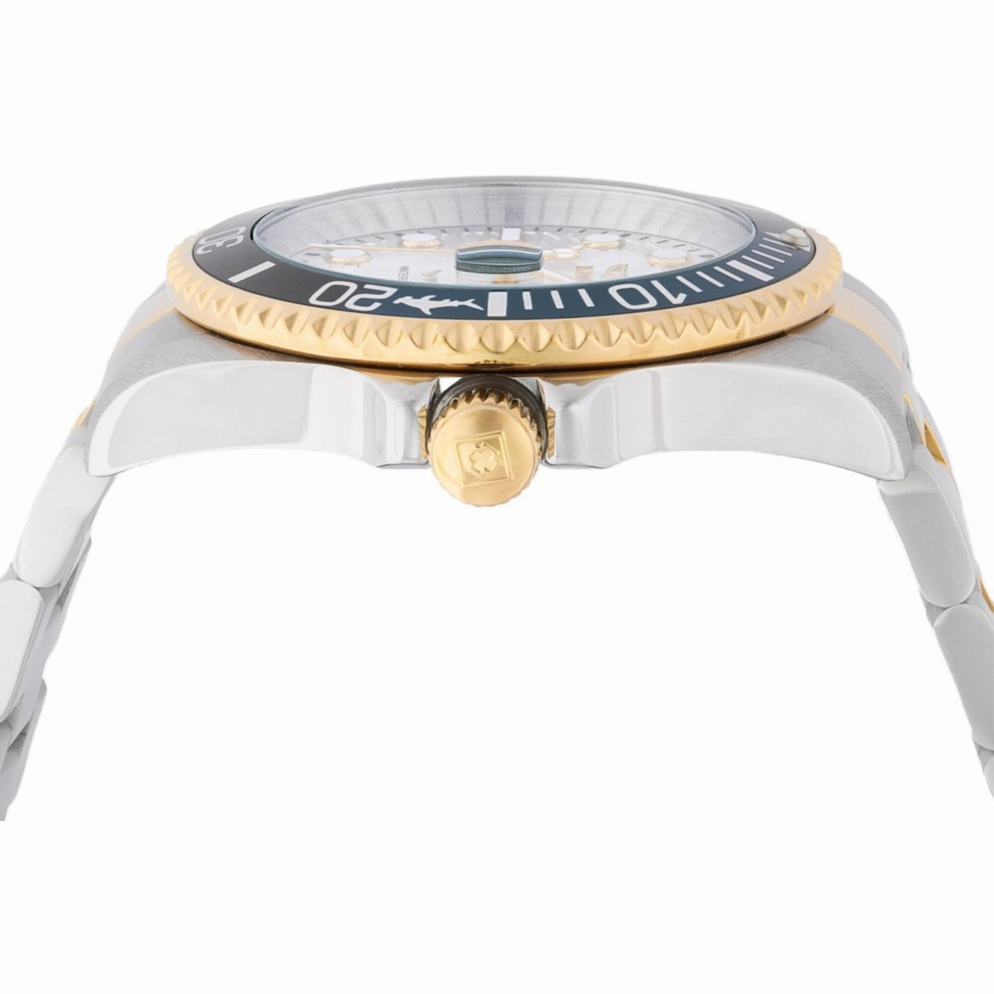 Invicta Men's Watch - Pro Diver Quartz Silver Dial Two Tone Steel Bracelet | 44709