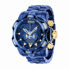 Invicta Men's Watch - Reserve Venom Dark Blue, Gold Tone Rotating Bezel | 38719