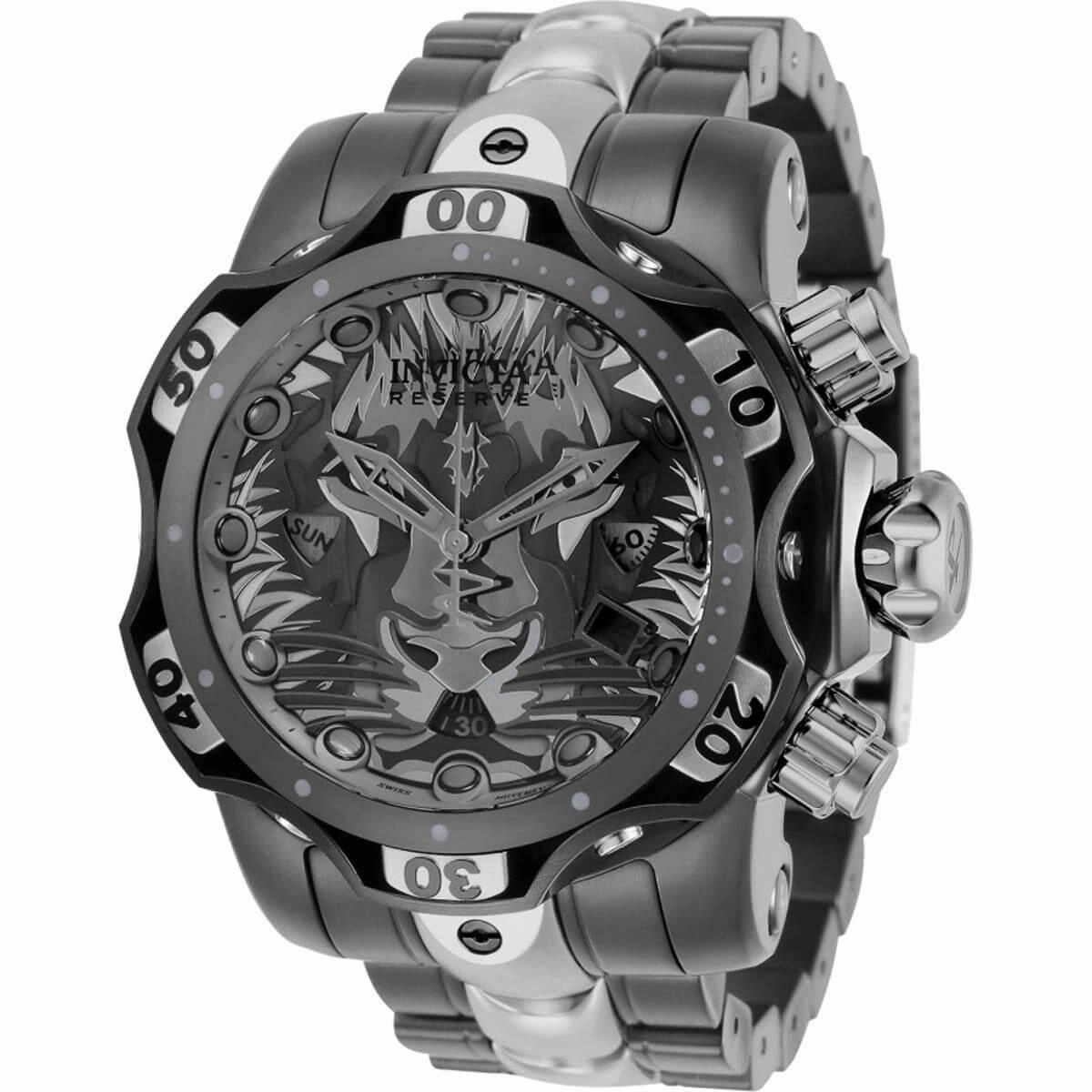 Invicta Men's Watch - Reserve Venom Gen III TT Black and Titanium Bracelet | 31777