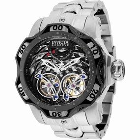 Invicta Men's Watch - Reserve Venom Open Heart Black and Silver Dial Steel | 35986